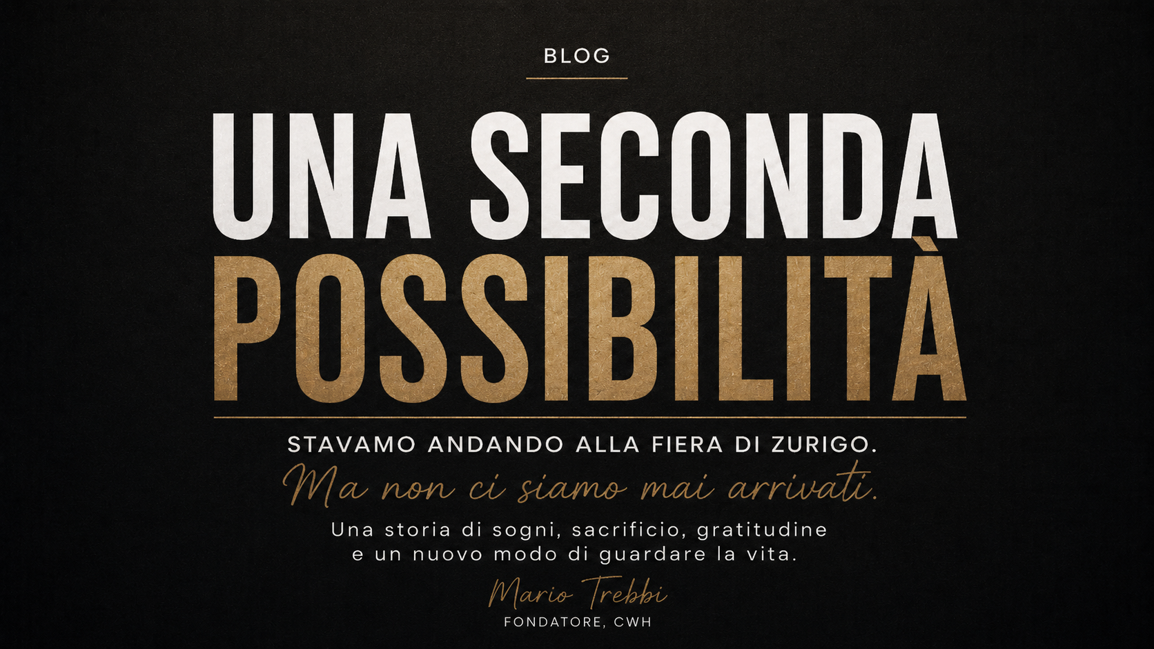 🇮🇹 | Una seconda possibilità..