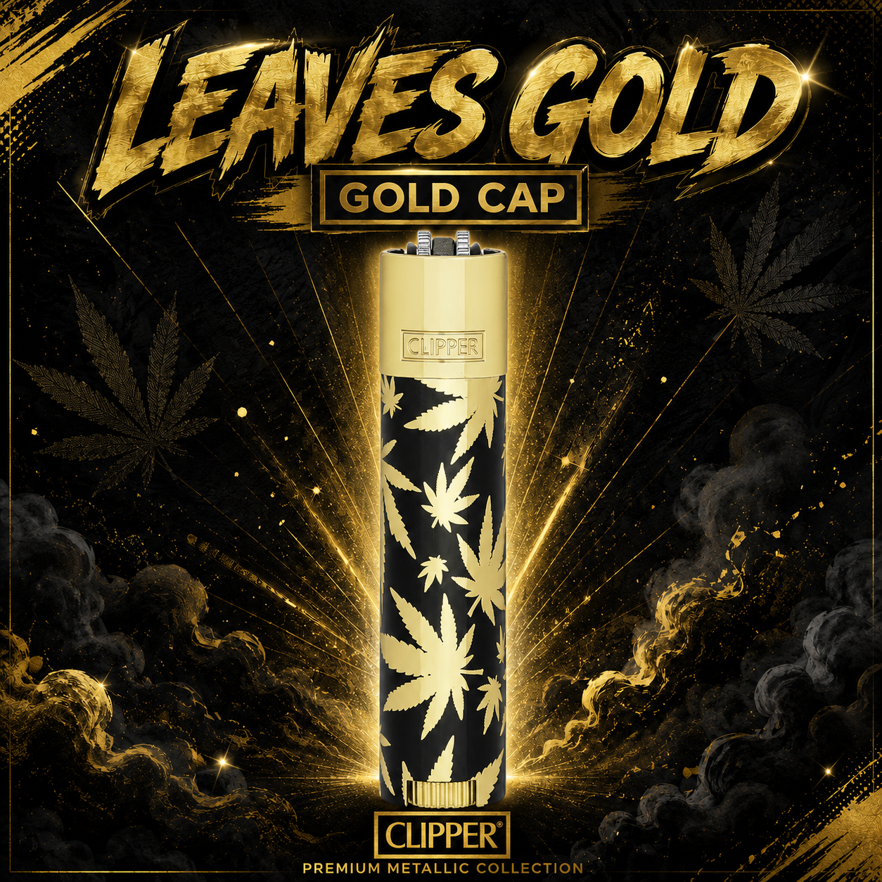 Clipper Metal - Leaves Gold - Clipper WareHouses